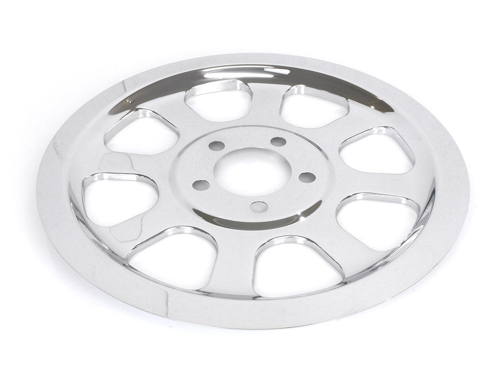 Rear Pulley Cover - Chrome. Fits Softail 2000-2006 with 70 Tooth Pulley. - Rollies Speed Shop