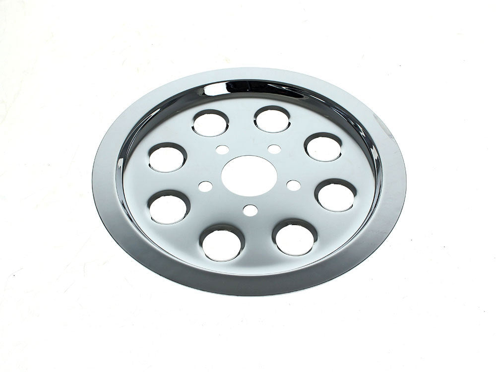 Rear Pulley Cover - Chrome. Fits Sportster 1991-2003 with 61 Tooth Pulley - Rollies Speed Shop