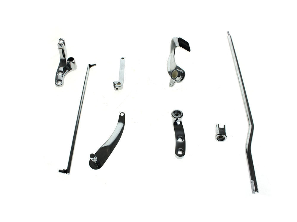 Standard Length Forward Controls - Chrome. Fits Dyna 1991-2017 - Rollies Speed Shop