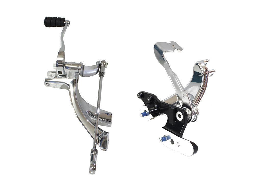 Standard Forward Control Kit - Chrome. Fits Softail 2018up Models with Mid Controls. - Rollies Speed Shop