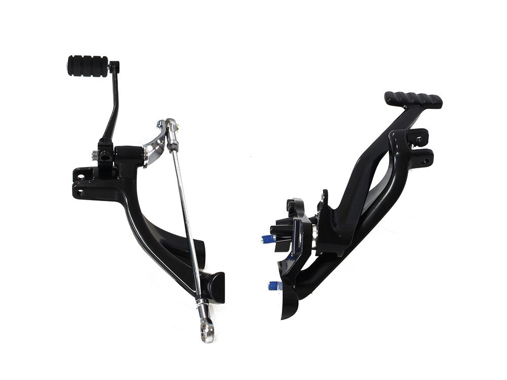Standard Forward Control Kit - Gloss Black. Fits Softail 2018up Models with Mid Controls. - Rollies Speed Shop