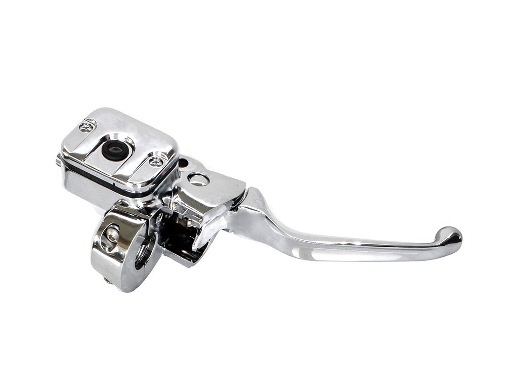 Front Brake Master Cylinder - Chrome. Fits Big Twin 1996-2017 & Sportster 1996-2003 Models with Front Single Disc Rotor. - Rollies Speed Shop