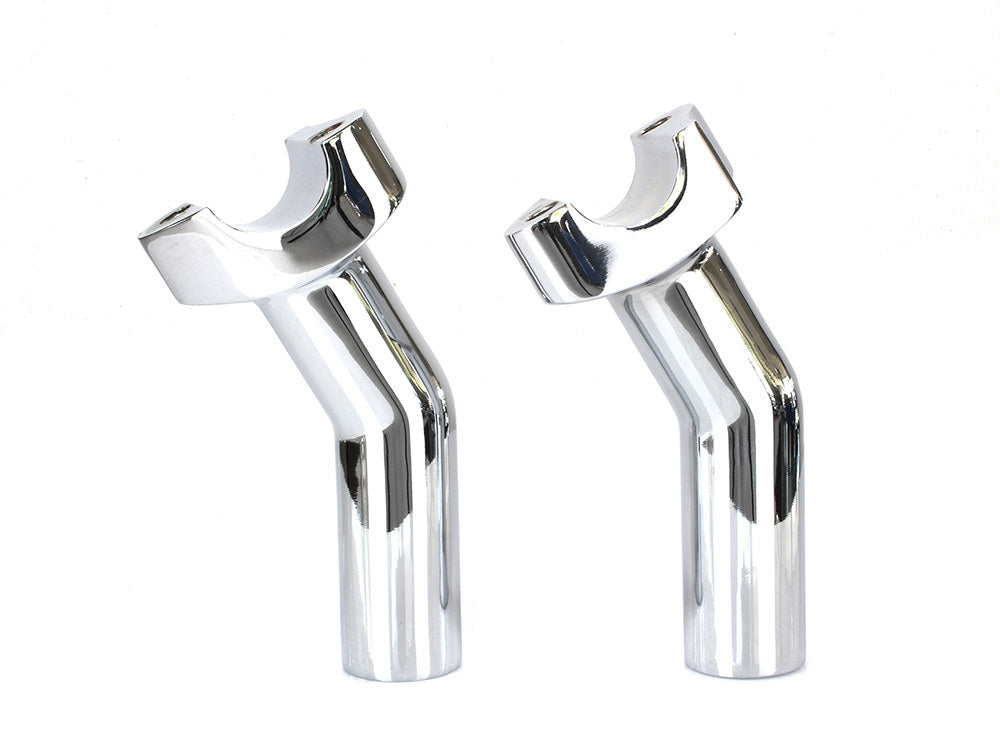 4-1/2in. Pullback Risers - Chrome. Fits 1in. Handlebar. - Rollies Speed Shop