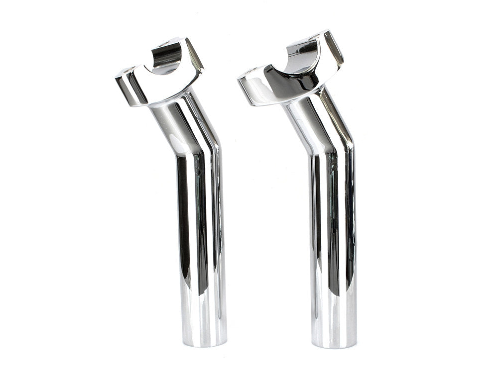 6-1/2in. Pullback Risers - Chrome. Fits 1in. Handlebar. - Rollies Speed Shop