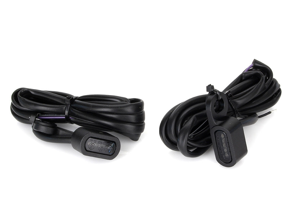 Under Perch Turn Signals - Black. Fits Sportster 2014-2021 - Rollies Speed Shop