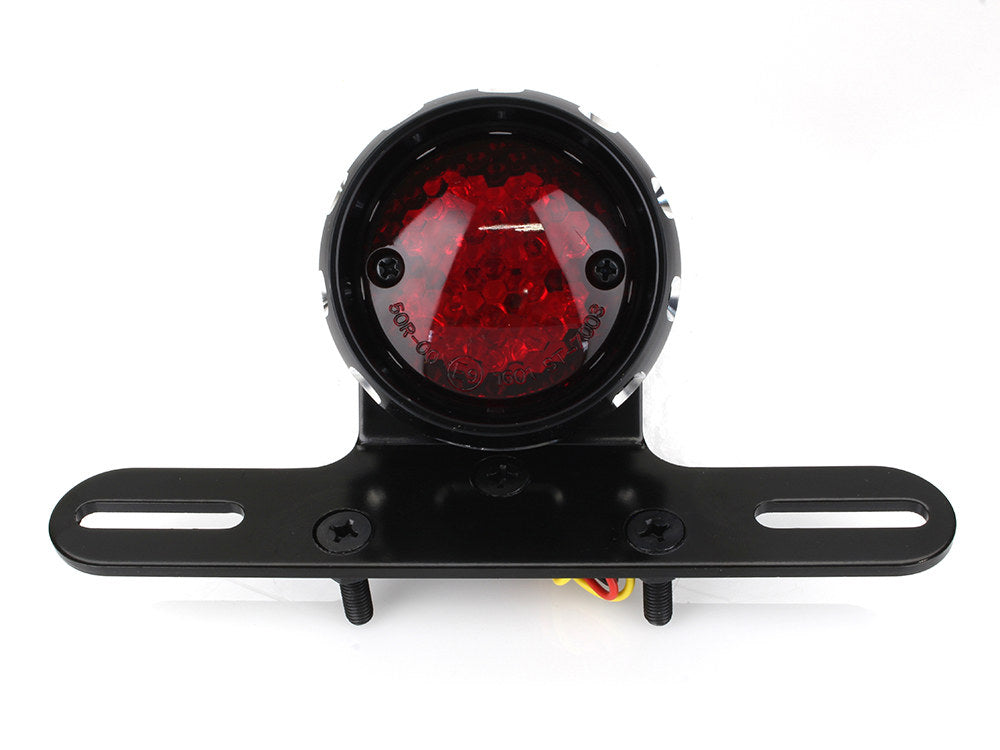 Retro Bobber LED Taillight - Black. - Rollies Speed Shop