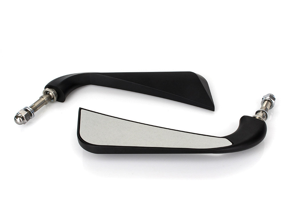Slim Sickle / Avenger Mirrors - Black. - Rollies Speed Shop