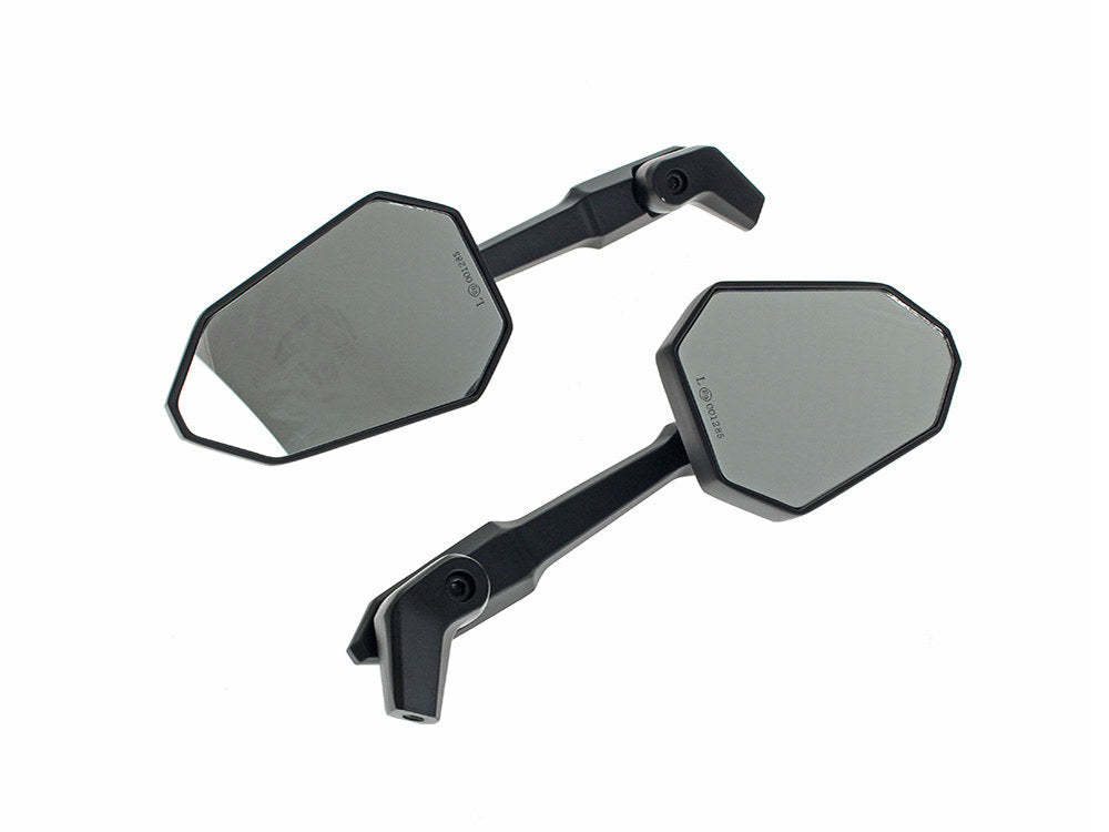 Extremity Mirrors with Adjustable Stem - Black - Rollies Speed Shop