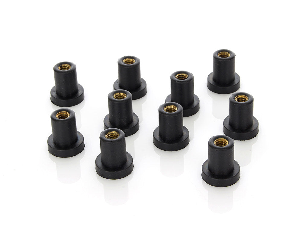 Wellnuts - Pack of 10. Fits FXR Side Cover & Oil Tank & Sportster Side Cover. - Rollies Speed Shop