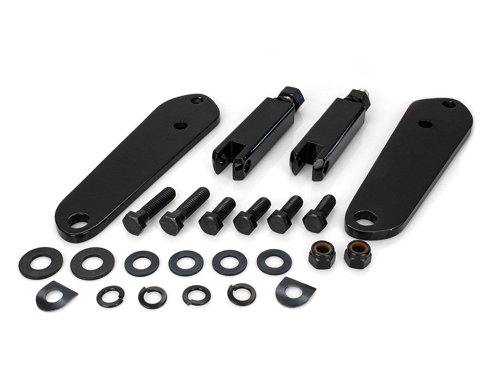 Highway Peg Supports - Black. Fits Dyna 1991-2017. - Rollies Speed Shop