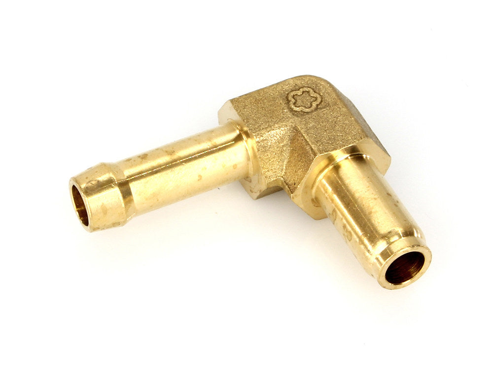 Fuel Inlet - Brass. Fits Big Twin & Sportster 1976-2006 with Keihin & CV Carburettor. - Rollies Speed Shop
