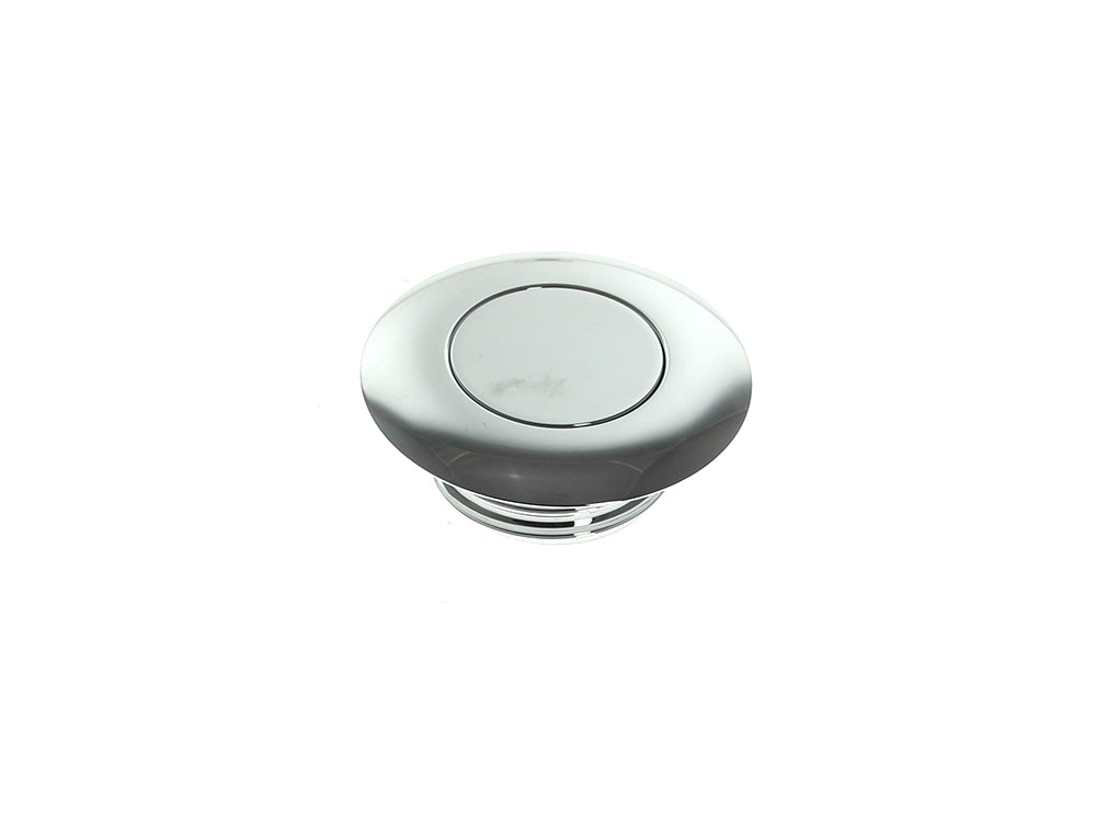 Flush Mount Pop-Up Fuel Cap - Chrome. Fits Big Twin 1996up & Sportster 1996-2021 - Rollies Speed Shop