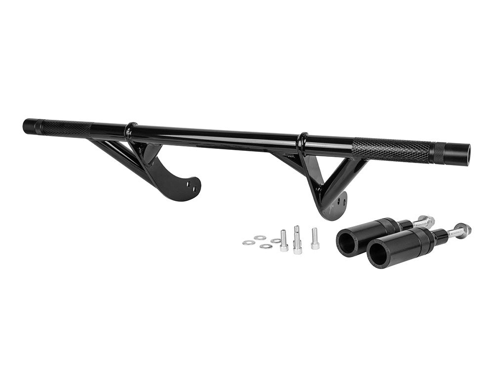 Front & Rear Brawler Crash Bar Kit - Black. Fits Dyna 2006-2017 with Mid-Mount Controls - Burly Brand
