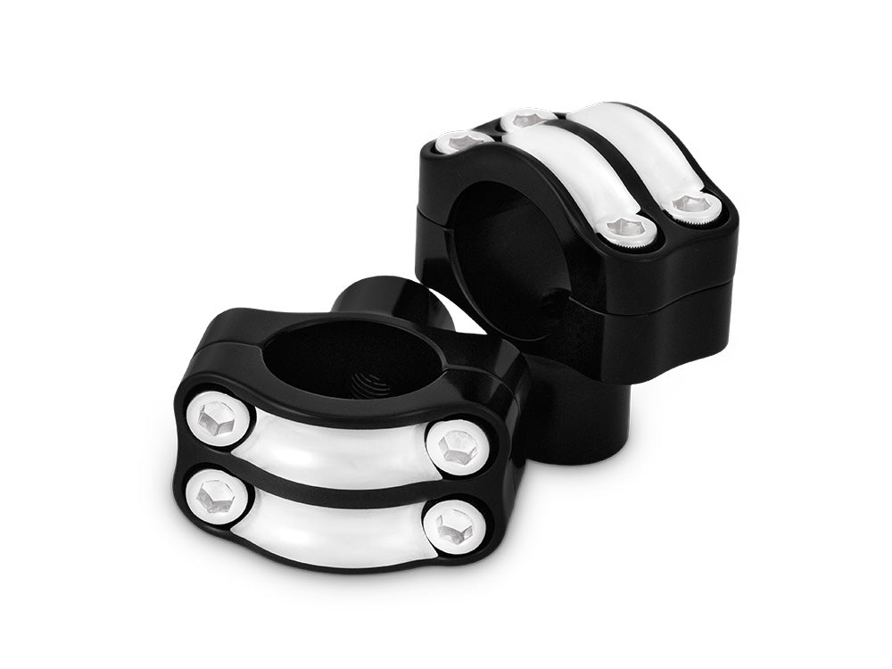 1-1/2in. Tall Reaper Risers - Black Contrast Cut. Fits 1-1/4in. Handlebar - Burly Brand