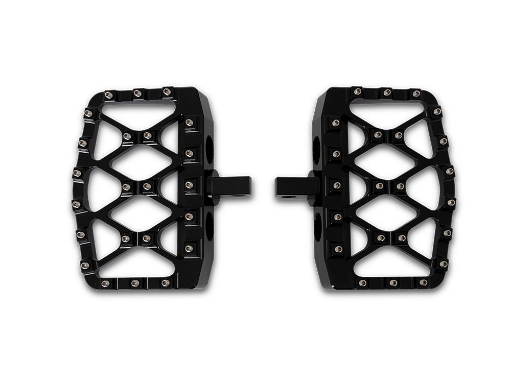 MX Evolution Mini Floorboards with HD Male Mount - Black - Burly Brand