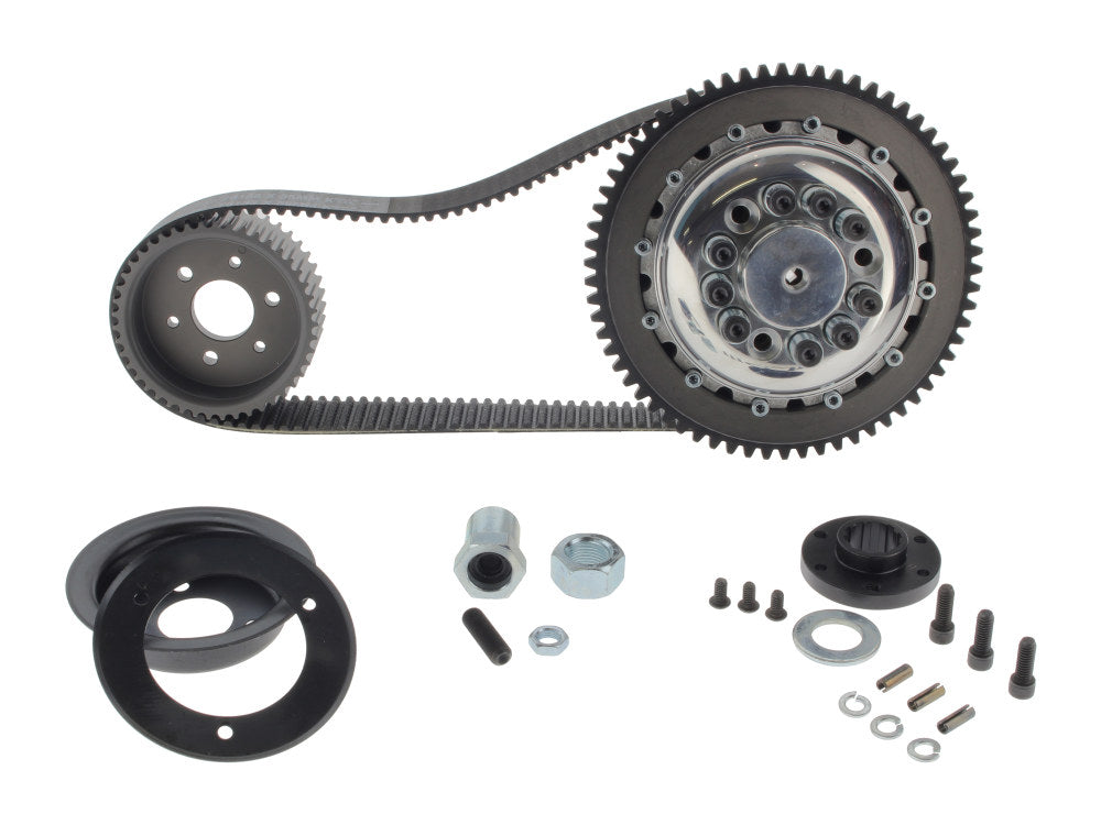Closed Belt Drive Kit - 1-1/2in.. Fits 4Spd Big Twin 1970-1983 with Chain Final Drive, Includes Competitor Clutch. - Belt Drives Ltd