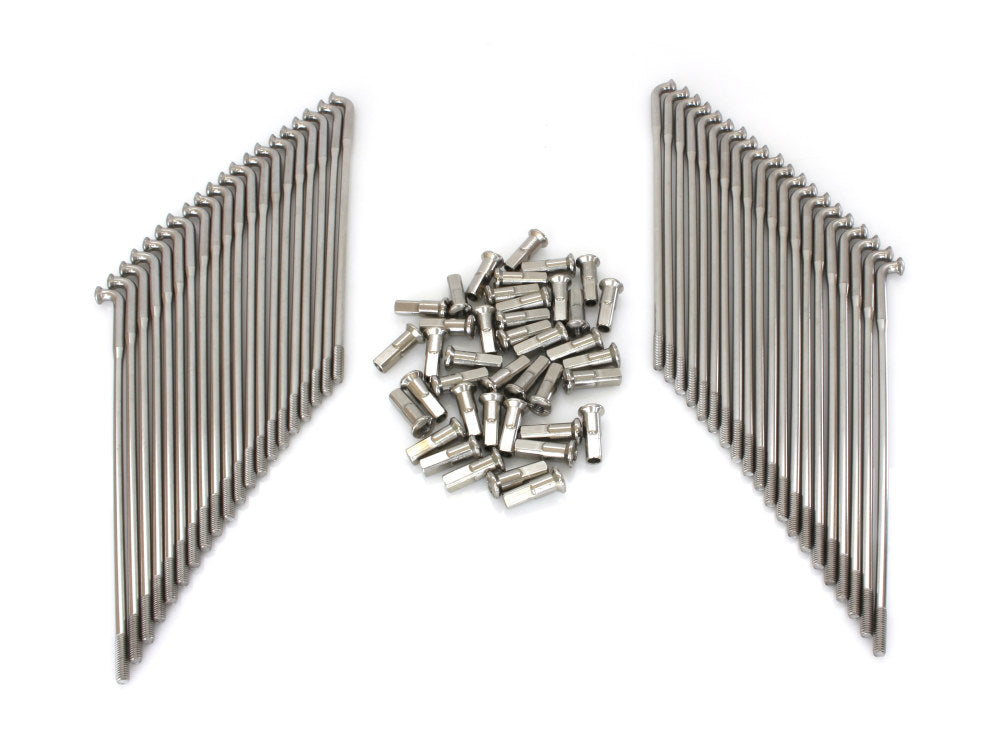 16in. Spokes - Stainless Steel. Fits Original Style H-D Deep Drop Center Rim when used in conjunction with 1997up H-D style Rear Hub or H-D Style Wide Glide Front Hub. - Buchanans Spoke Rim