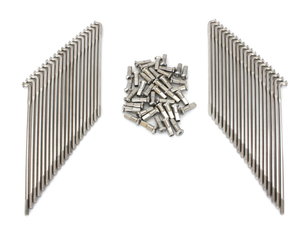 17in. Stainless Steel Spokes; Fits the Genuine H-D Smooth Profile Rim when used in conjunction with 1997up H-D style Rear Hub or H-D Style Wide Glide Front Hub. - Buchanans Spoke Rim