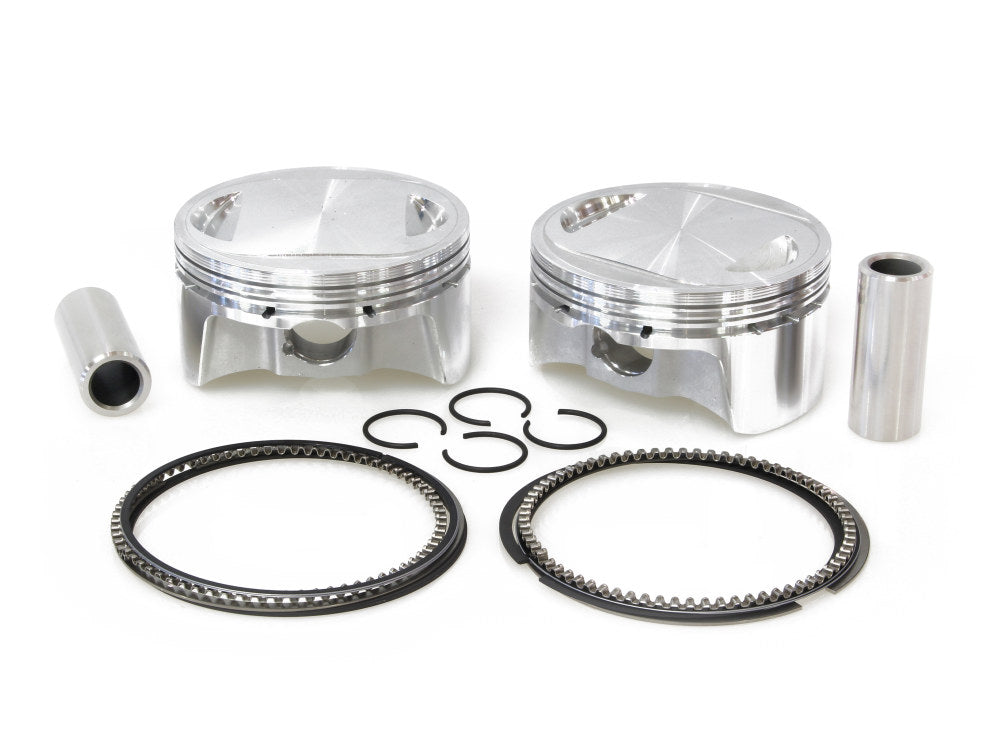Standard Pistons with 10.75:1 Compression Ratio. Fits Twin Cam 2007-2017 96ci or 103ci to 107ci Big Bore Conversion. - CP Carrillo Pistons