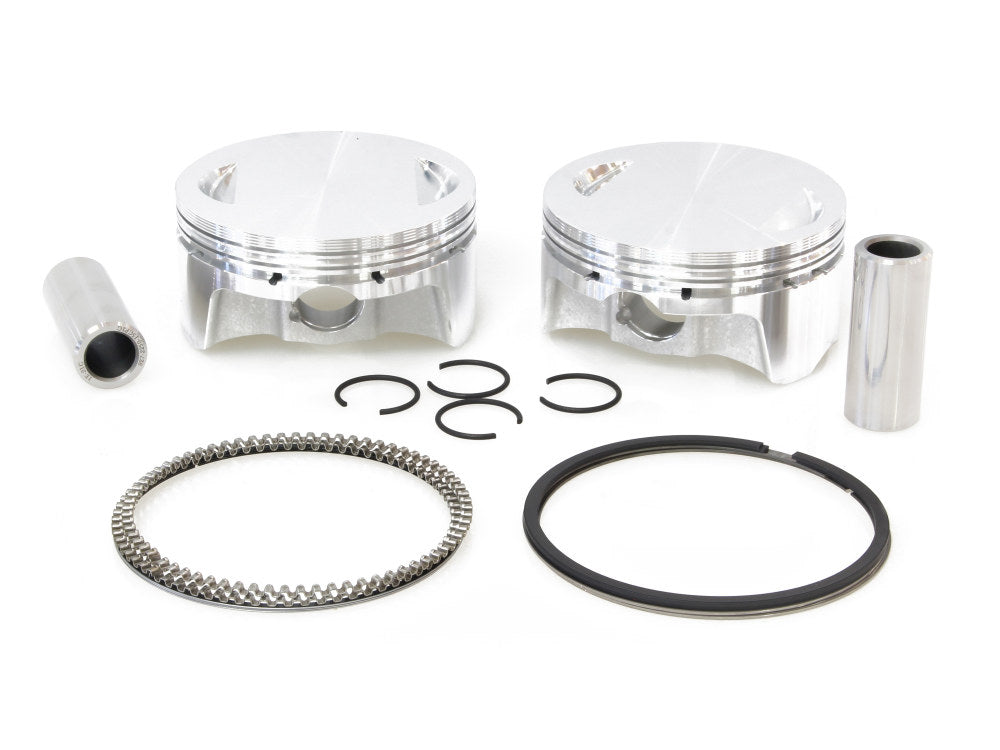 Standard Pistons with 10.25:1 Compression Ratio. Fits Twin Cam 2007-2017 96ci or 103ci to 107ci Big Bore Conversion. - CP Carrillo Pistons