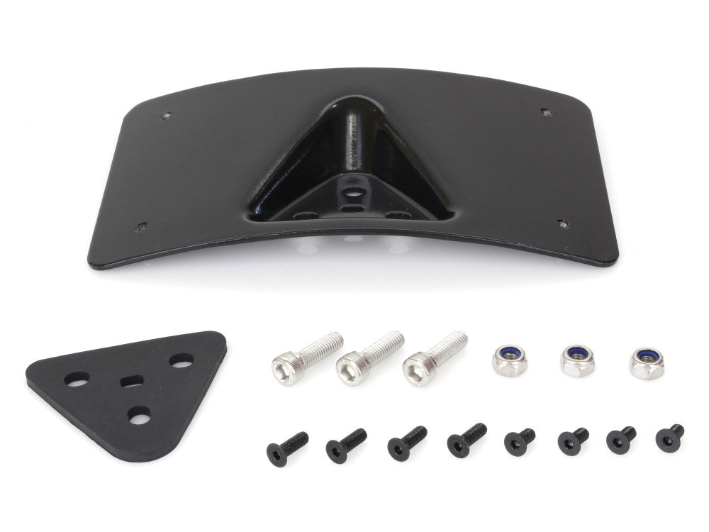 Curved Radius Laydown Number Plate Backing Plate - Black. - Custom Dynamics
