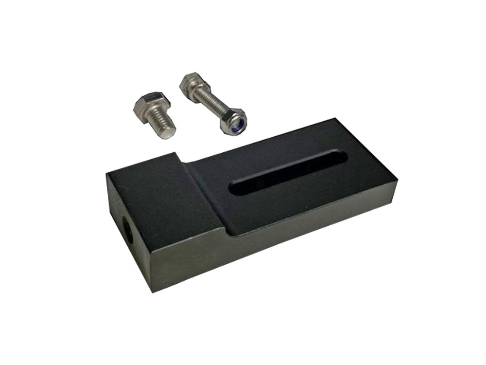 LED Driving Light Bar Extension Block - Black. Fits Models with 39mm Front Ends, Dyna 1991-2005, Sportster 1987-2021 & FXR 1987-1994. - Custom Dynamics
