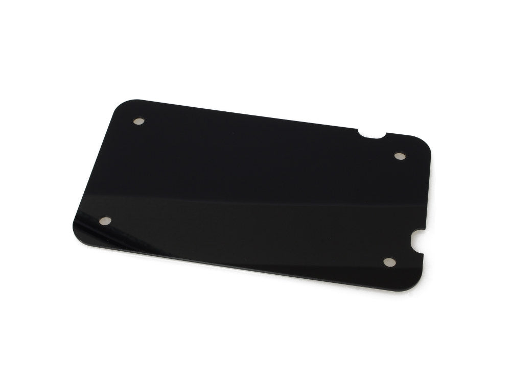 Flat Number Plate Backing Plate - Black. - Custom Dynamics