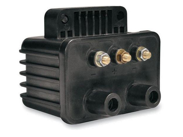 Ignition Coil - Black. Fits Big Twin 1970-1999 & Sportster 1971-2003 Models with Upgraded Single Fire Ignition. - Compu Fire