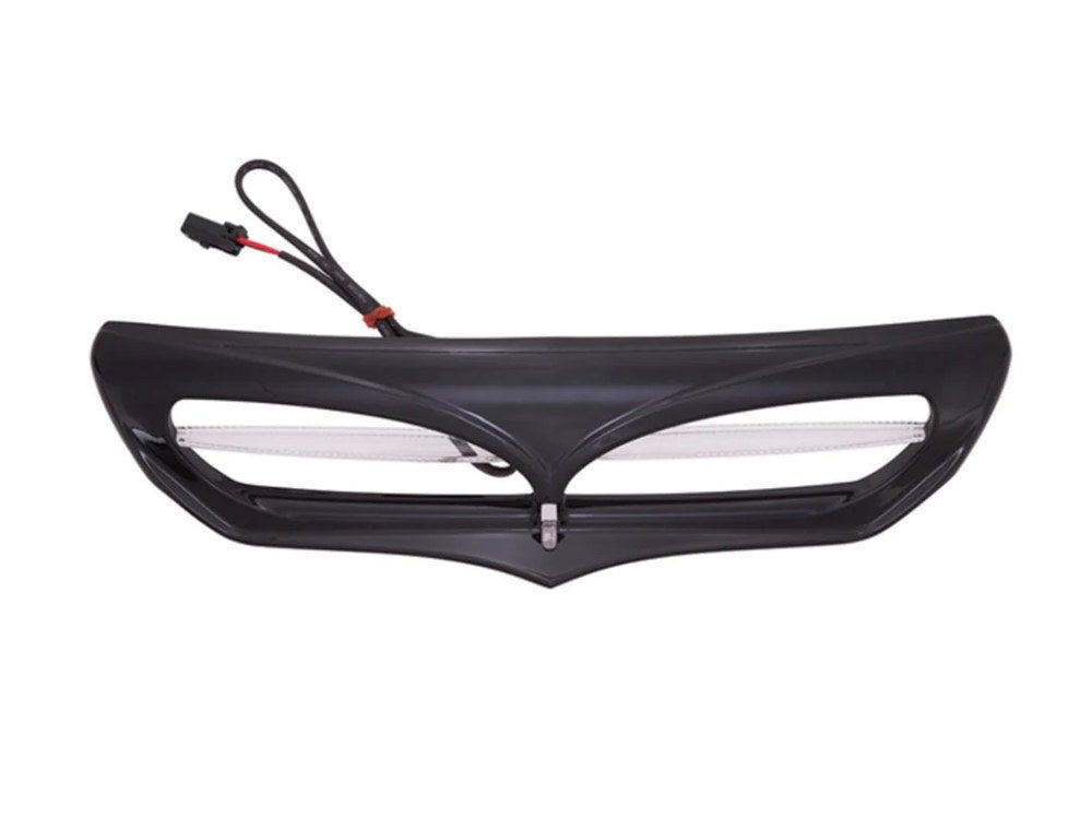 LED Batwing Vent Insert with White Running Light - Black. Fits Touring 2014-2023 - Ciro3D