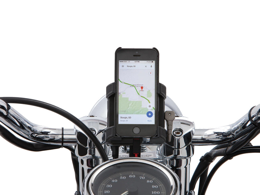 Standard Smartphone / GPS Holder - Chrome Clamp Suits 1-1/4in. Bars - Ciro3D
