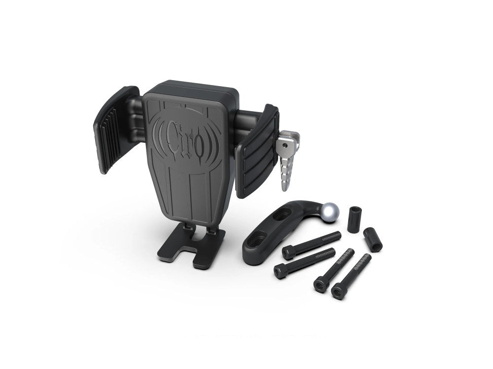 Cybercharger Wireless Smartphone Holder - Black Perch Mount - Ciro3D