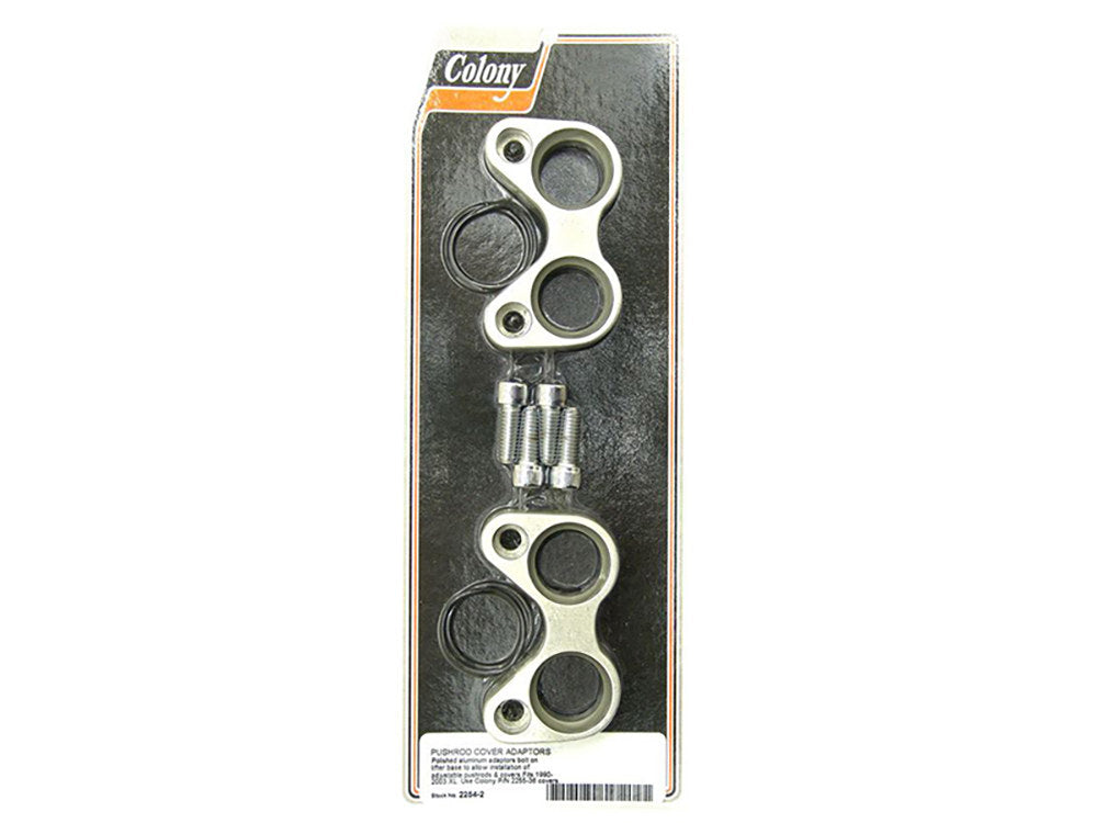 Pushrod Cover Adaptors. Fits Sportster 1991-2003. - Colony Machine