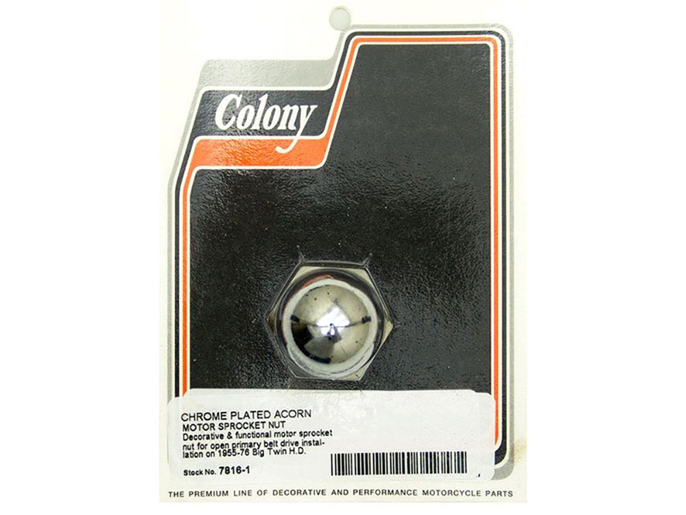 Acorn Engine Sprocket Nut. Fits Big Twin 1955-2005. - Colony Machine