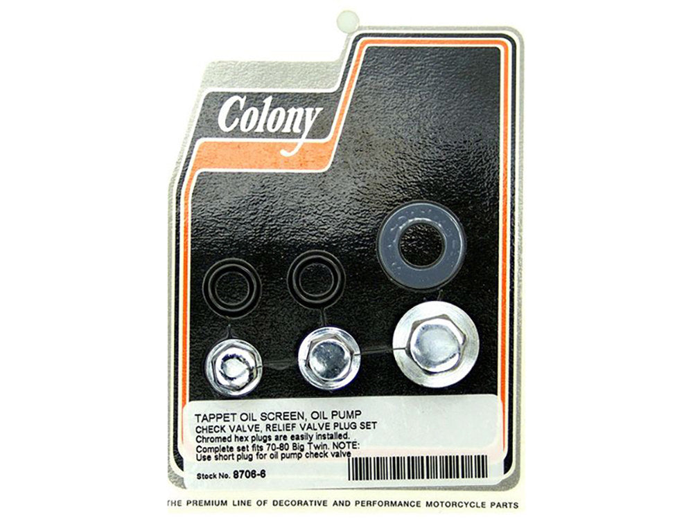 Oil Pump Check Relief Valve Kit. Fits Big Twin 1970-1980. - Colony Machine
