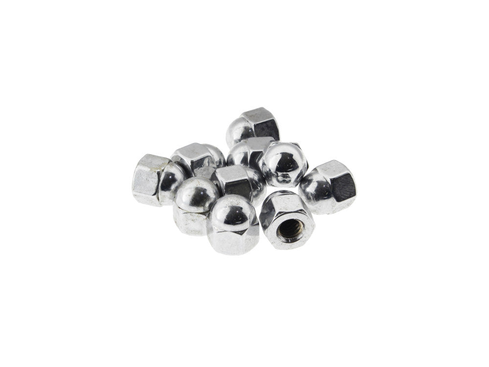 12-24 UNF Acorn Nut - Chrome - Pack of 10 - Colony Machine