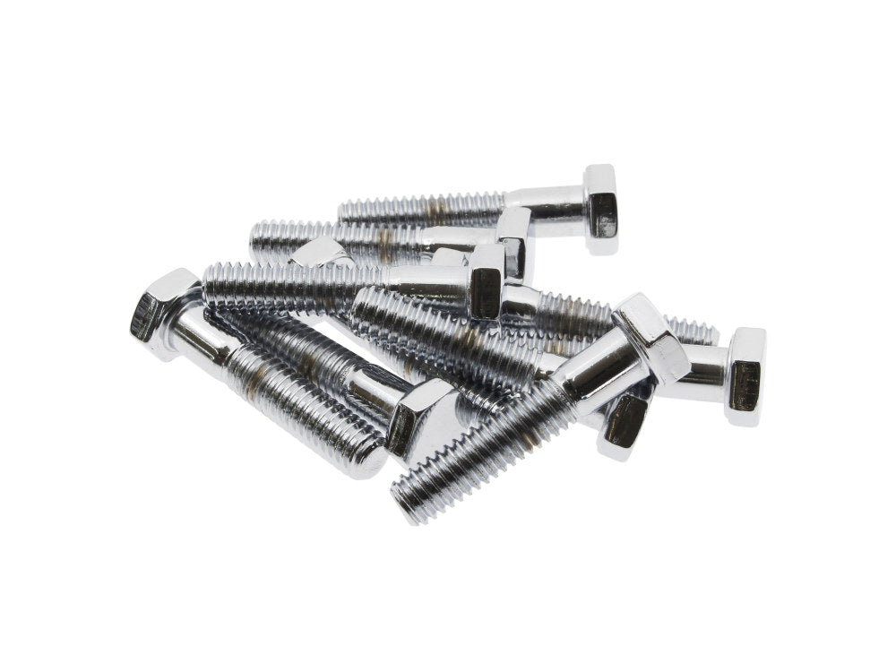 5/16-18 x 1-1/2in. UNC Hex Head Bolts - Chrome. Pack 10. - Colony Machine