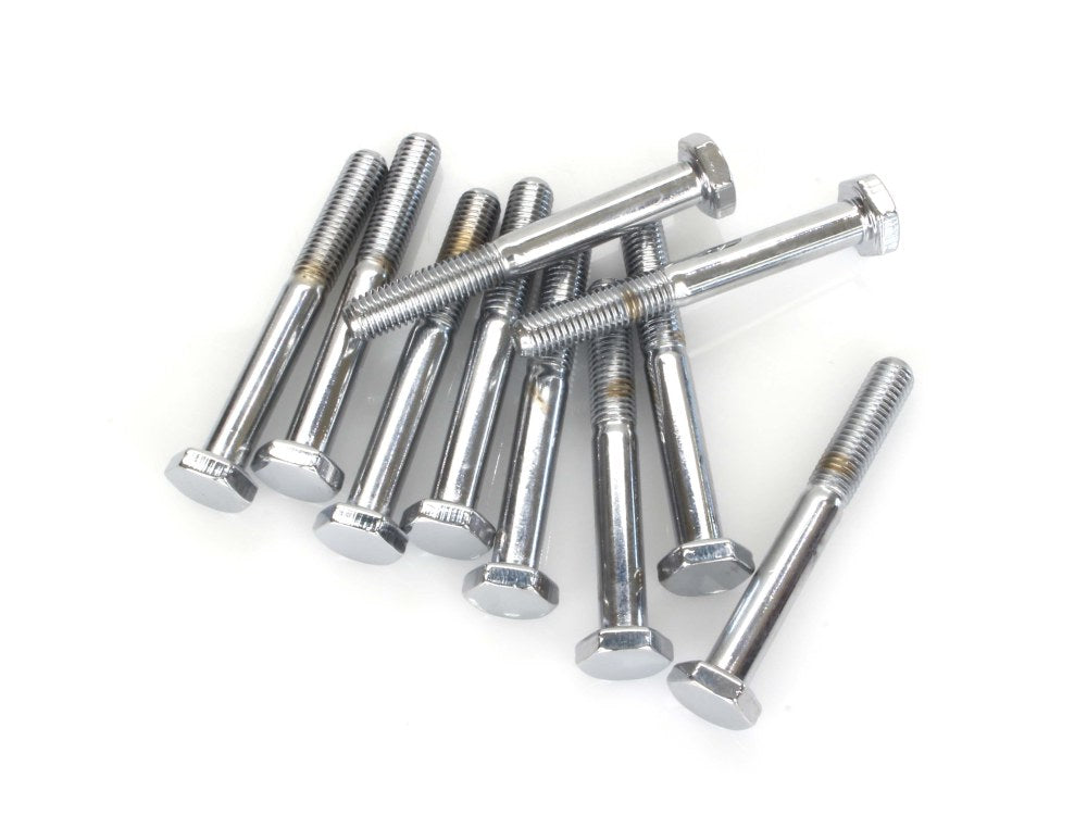 1/4-28 x 2in. UNF Hex Head Bolt - Chrome. Pack 10. - Colony Machine