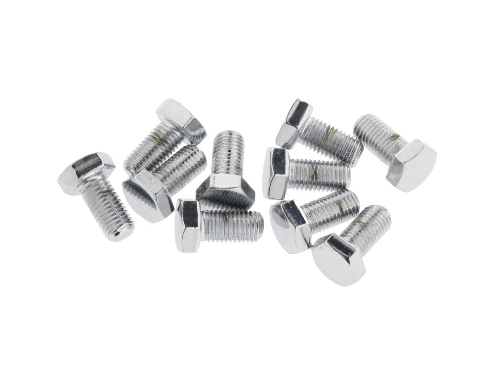 5/16-24 x 5/8in. UNF Hex Head Bolts - Chrome. Pack 10. - Colony Machine