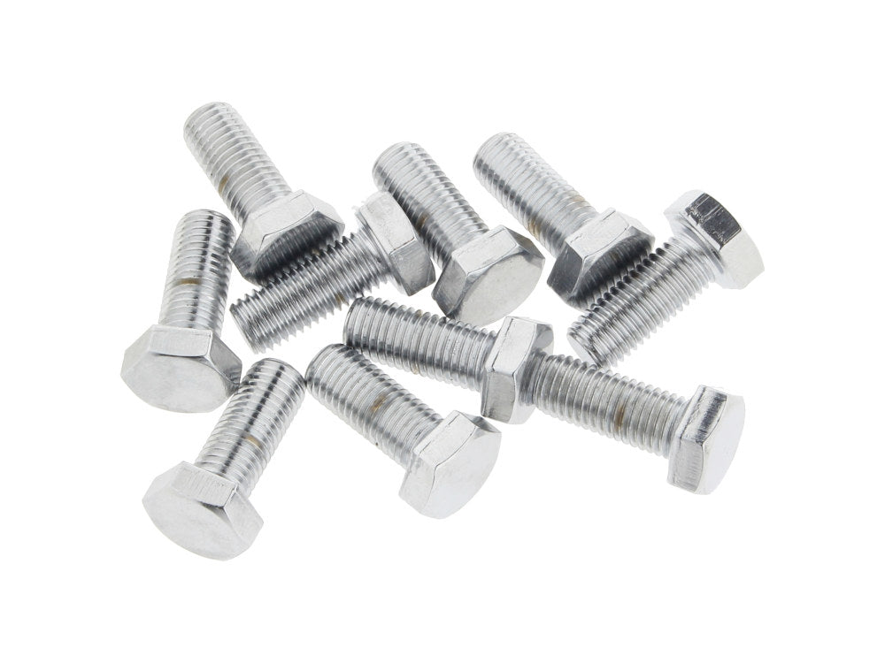 5/16-24 x 3/4in. UNF Hex Head Bolts - Chrome. Pack 10. - Colony Machine