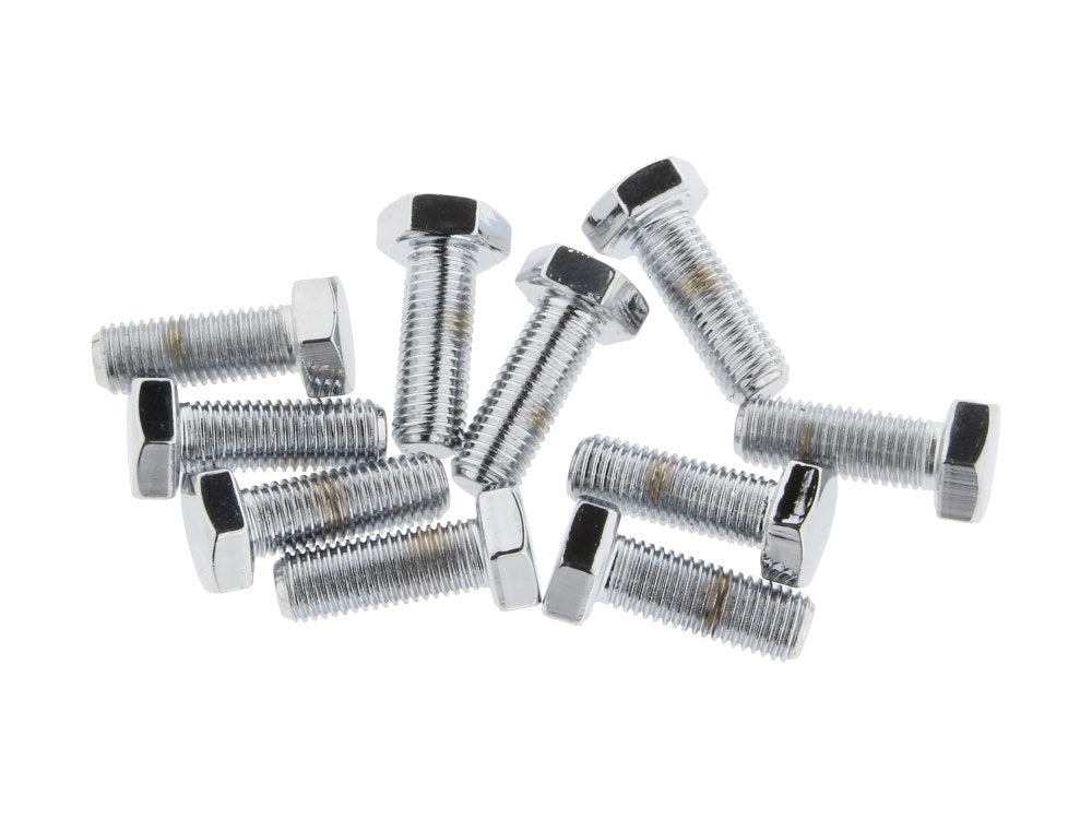 5/16-24 x 7/8in. UNF Hex Head Bolts - Chrome. Pack 10. - Colony Machine
