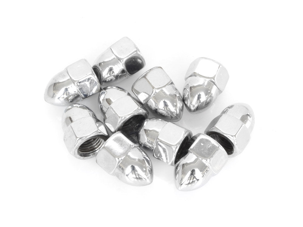 7/16-20 UNF Acorn OEM Style Nuts - Chrome. Pack 10. - Colony Machine