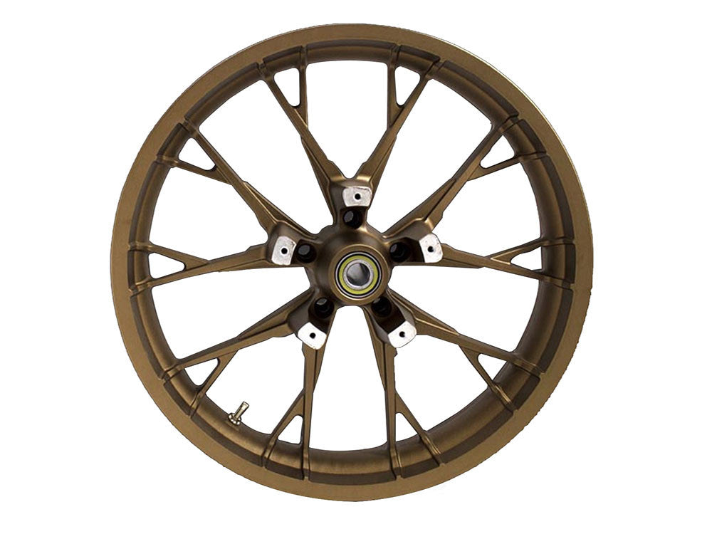 21in. x 3.50in. wide Marlin 3D Wheel with Front Hub - Bronze. Fits Touring 2008up with ABS - Coastal Moto