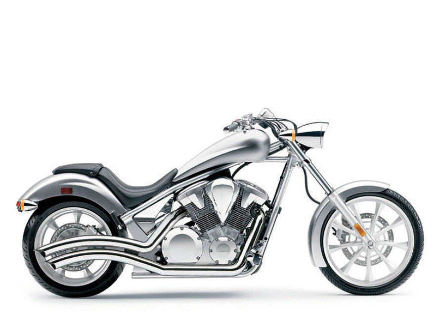 Speedster Swept Exhaust - Chrome. Fits Honda Fury, State-Line & Sabre 2010up. - Cobra Exhaust