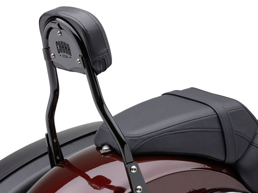 Short Quick Detachable Sissy Bar Kit - Black. Fits Sport Glide 2018-2024 - Cobra Exhaust