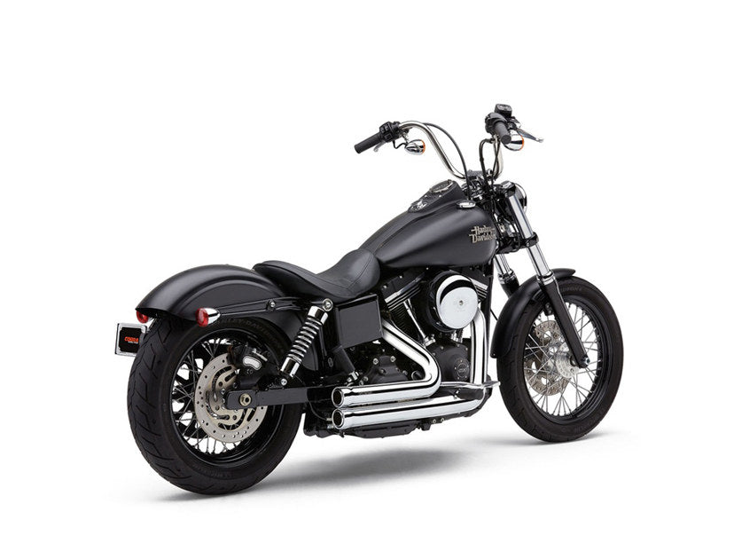 Speedster 909 Exhaust - Chrome. Fits Dyna 2006-2017. - Cobra Exhaust