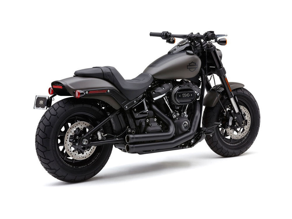 Speedster 909 Exhaust - Black. Fits Fat Bob 2018-2024 - Cobra Exhaust