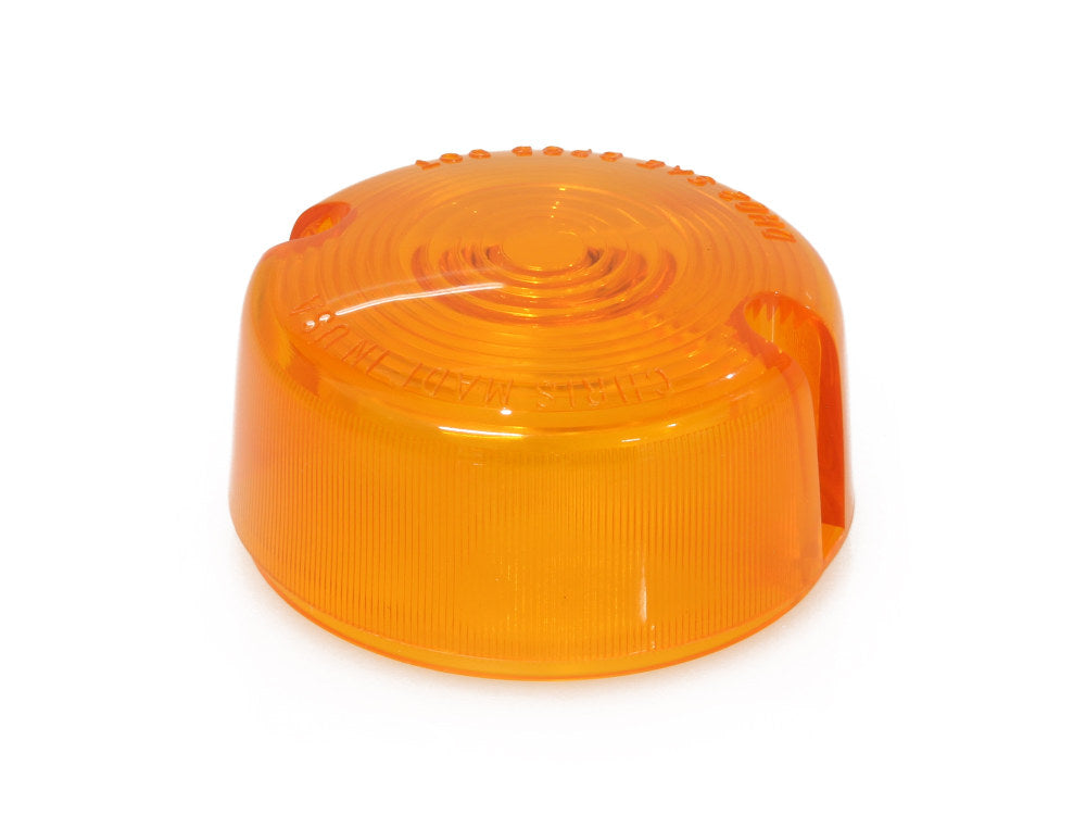 Turn Signal Lens - Amber. Fits FX Softail, Sportster & Dyna 1986-2001 - Chris Products