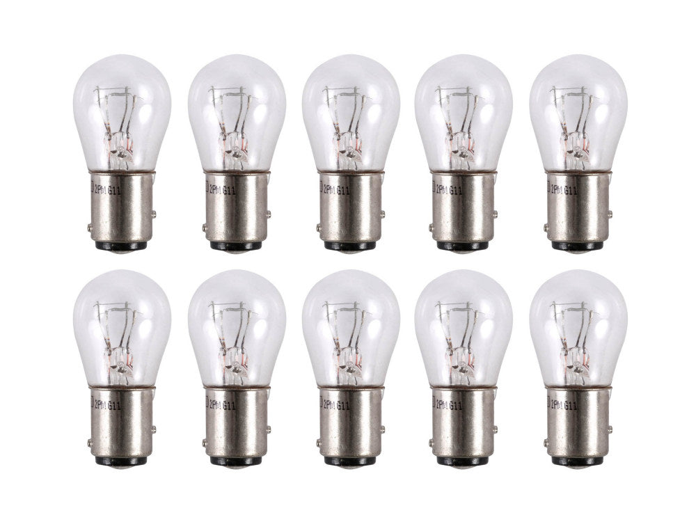 12V Bayonet Style Stop & Taillight Bulb. Fits H-D Pre Early 2003 - Pack 10 - Cycle Pro LLC