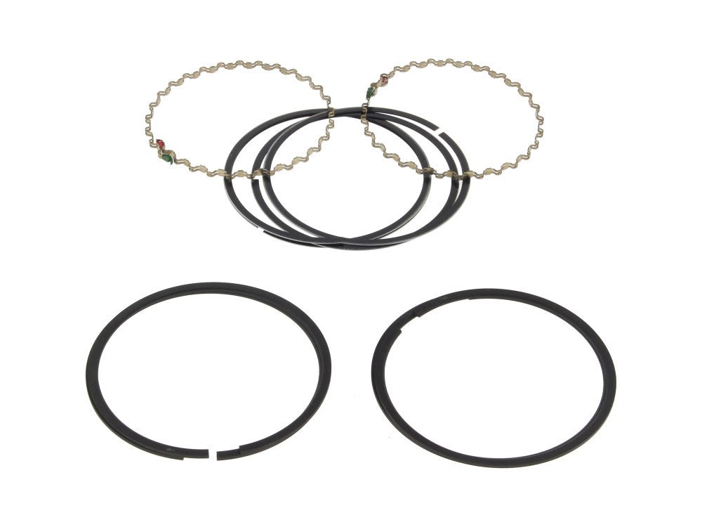 +0.010in. Oversize Cast Piston Rings. Fits Evolution Big Twin 1984-1999 & 1200cc Sportster 1988-2003. - Cycle Pro LLC