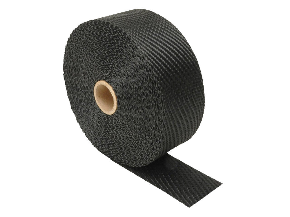 Black Titanium Heat Wrap. 2in. Wide x 100 Foot Roll. - Design Engineering Inc
